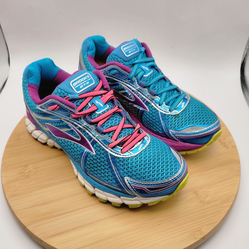 Brooks Adrenaline GTS 15 Womens Running Shoes Blue Purple 8.5 1201741B498